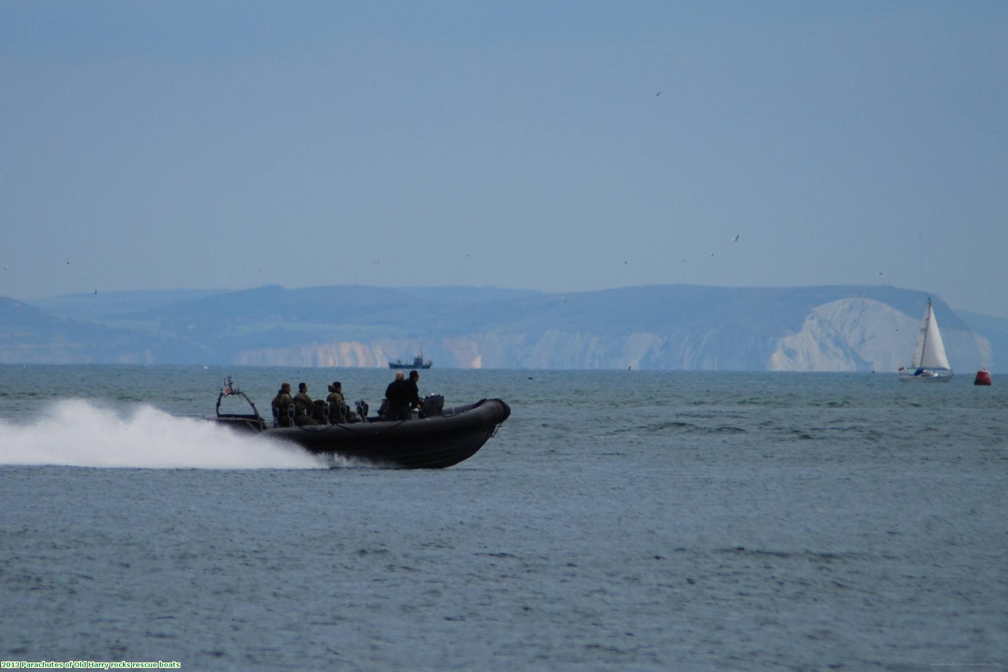 2013 Parachutes of Old Harry rocks rescue boats