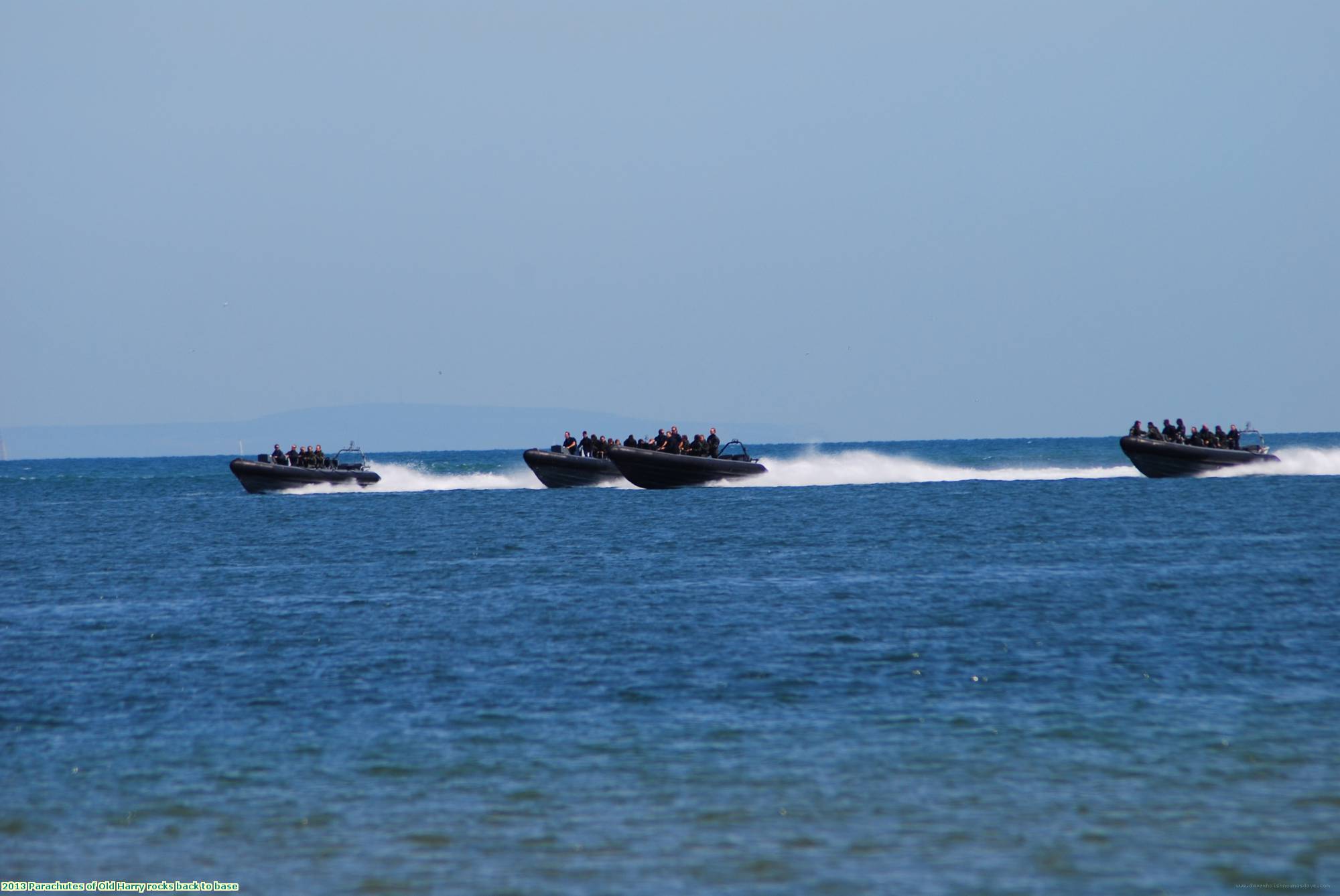 2013 Parachutes of Old Harry rocks back to base