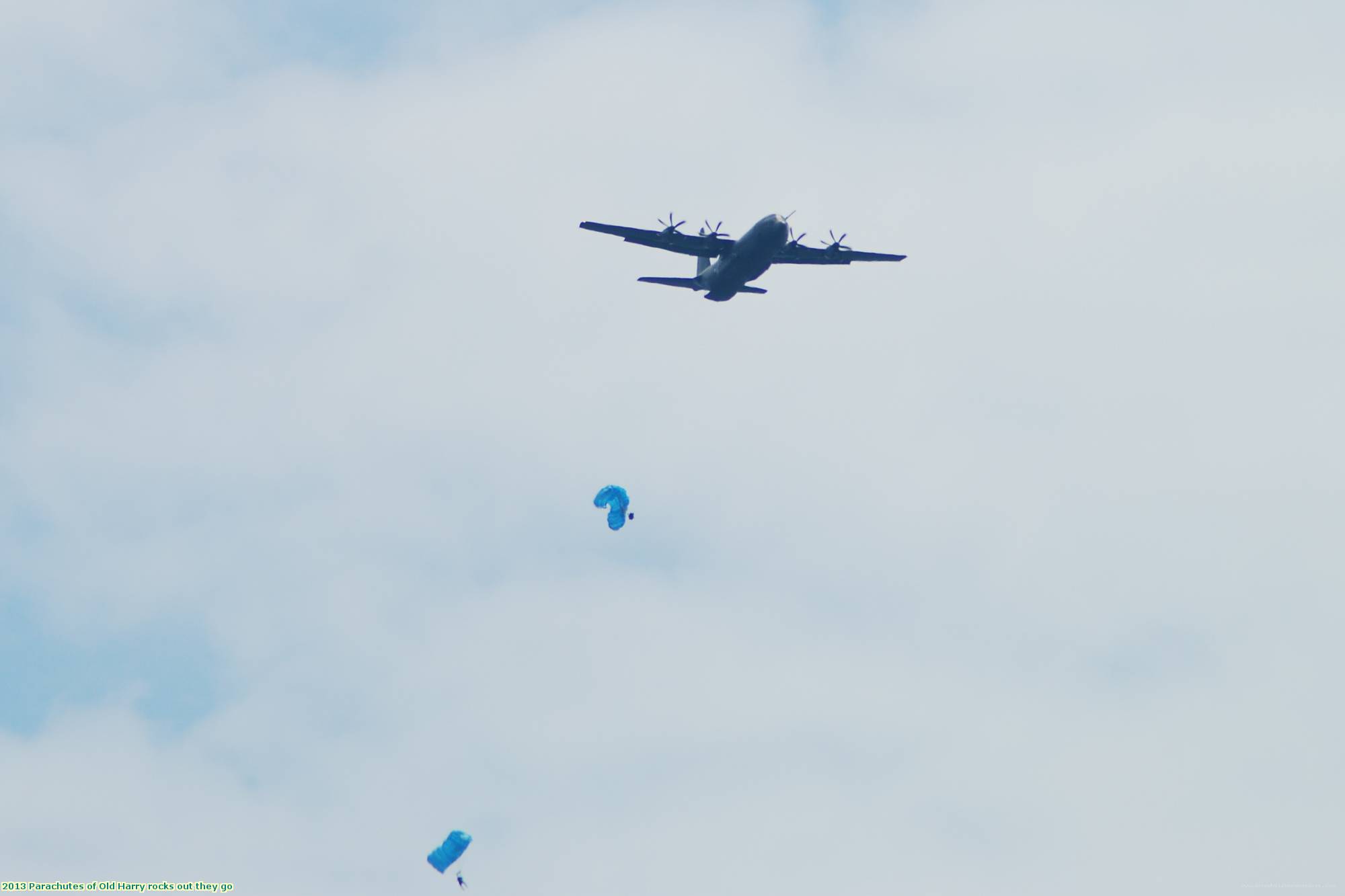 2013 Parachutes of Old Harry rocks out they go