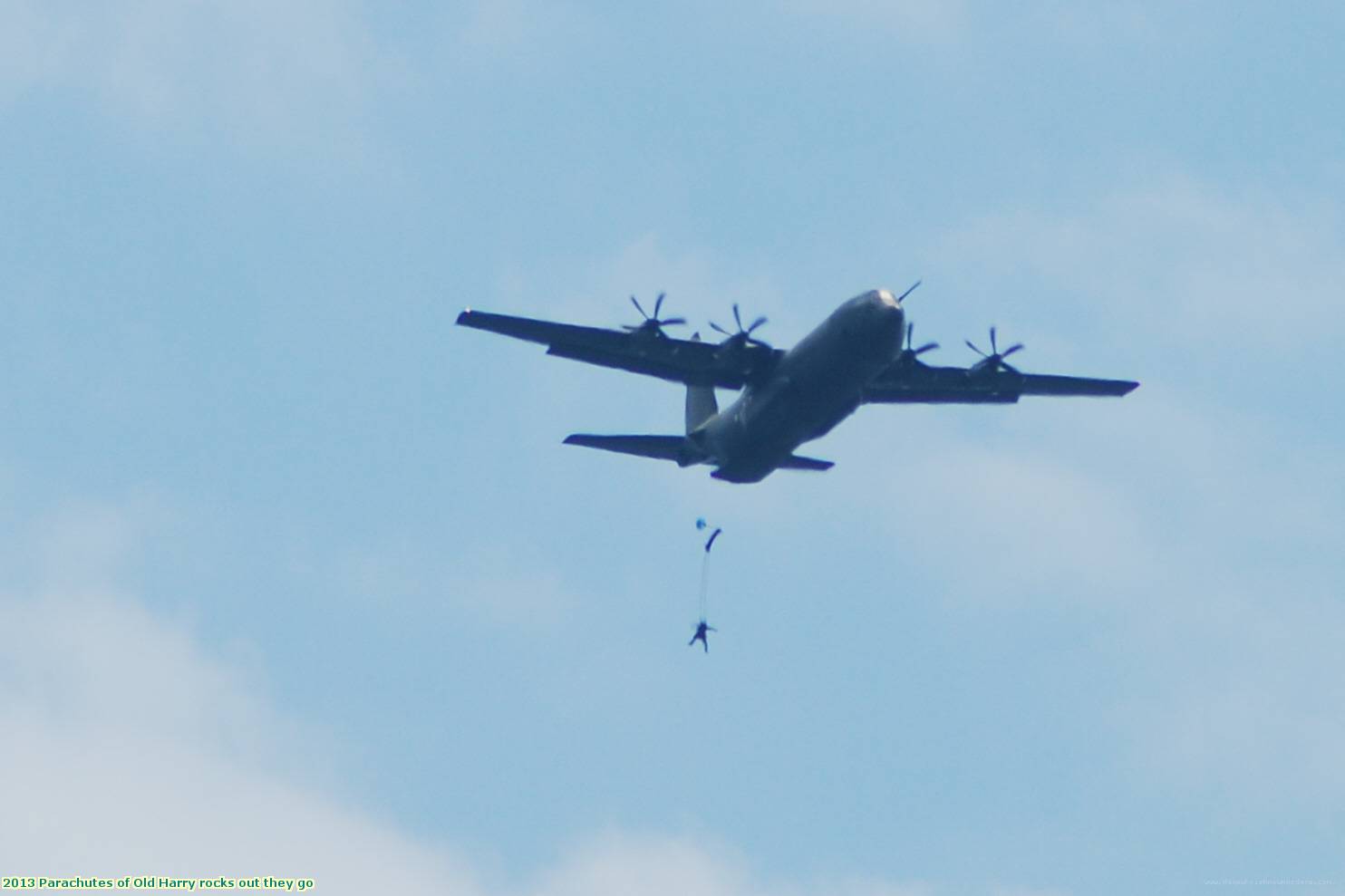 2013 Parachutes of Old Harry rocks out they go