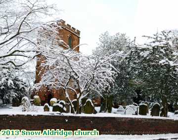  snow 2013 Snow Aldridge church