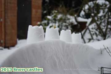  snow 2013 Snow castles