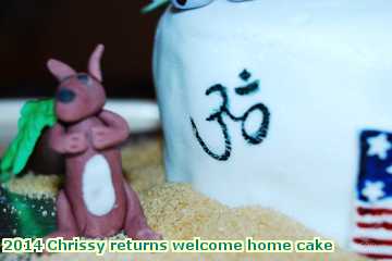  chris 2014 Chrissy returns welcome home cake