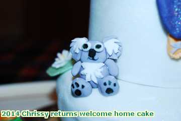  chris 2014 Chrissy returns welcome home cake