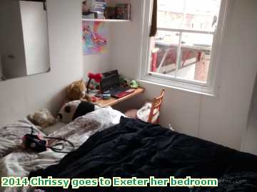  exe1 2014 Chrissy goes to Exeter her bedroom