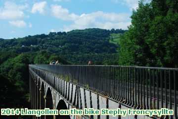  lang 2014 Llangollen on the bike Helen Froncysyllte