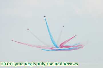  lyme2 2014 Lyme Regis July the Red Arrows