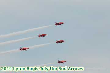  lyme2 2014 Lyme Regis July the Red Arrows