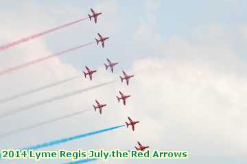  lyme2 2014 Lyme Regis July the Red Arrows