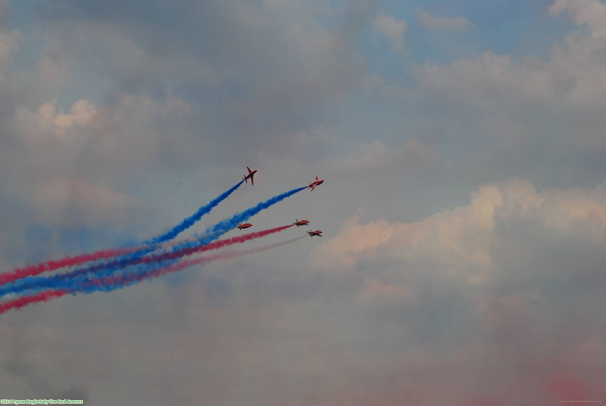 2014 Lyme Regis July the Red Arrows