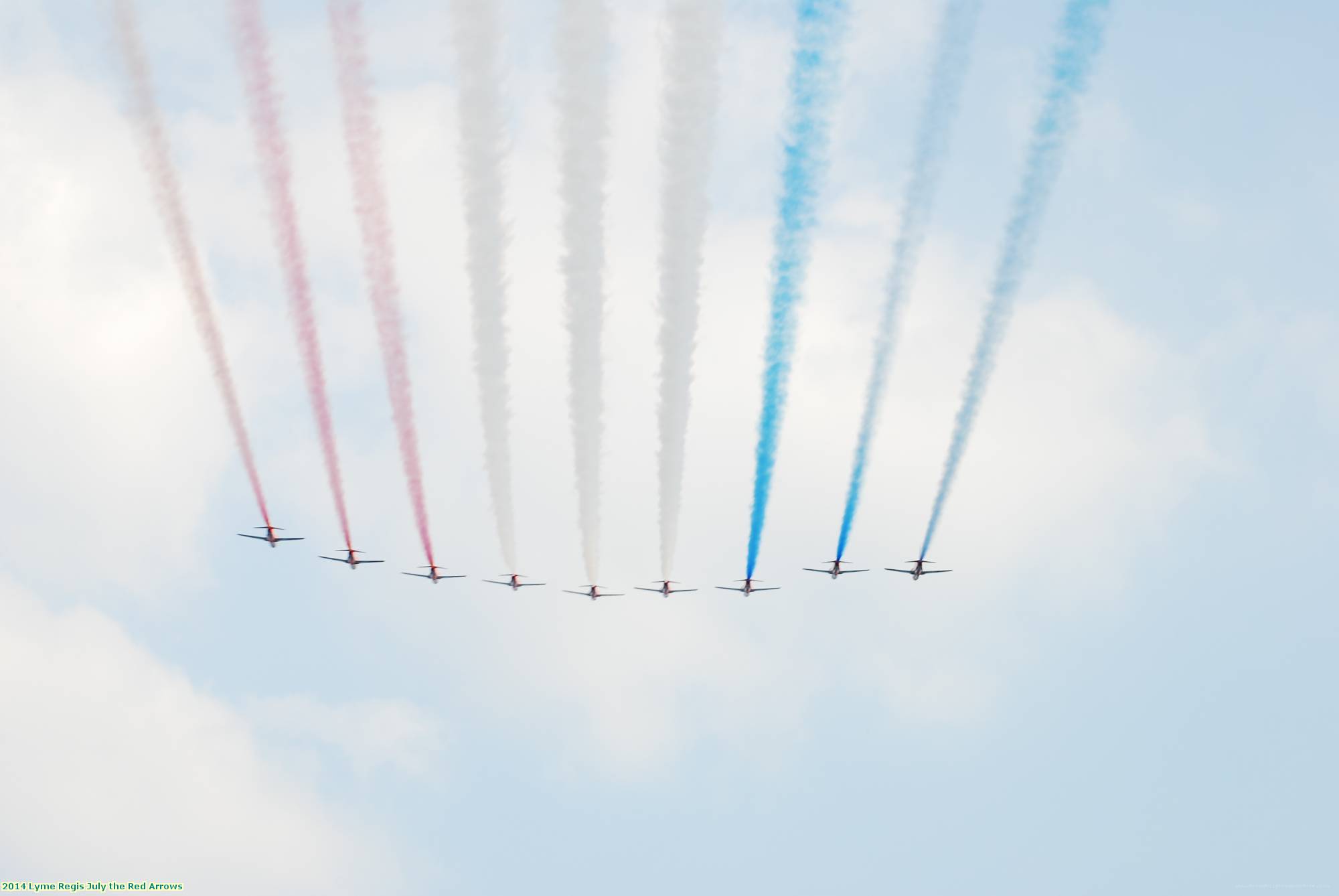 2014 Lyme Regis July the Red Arrows