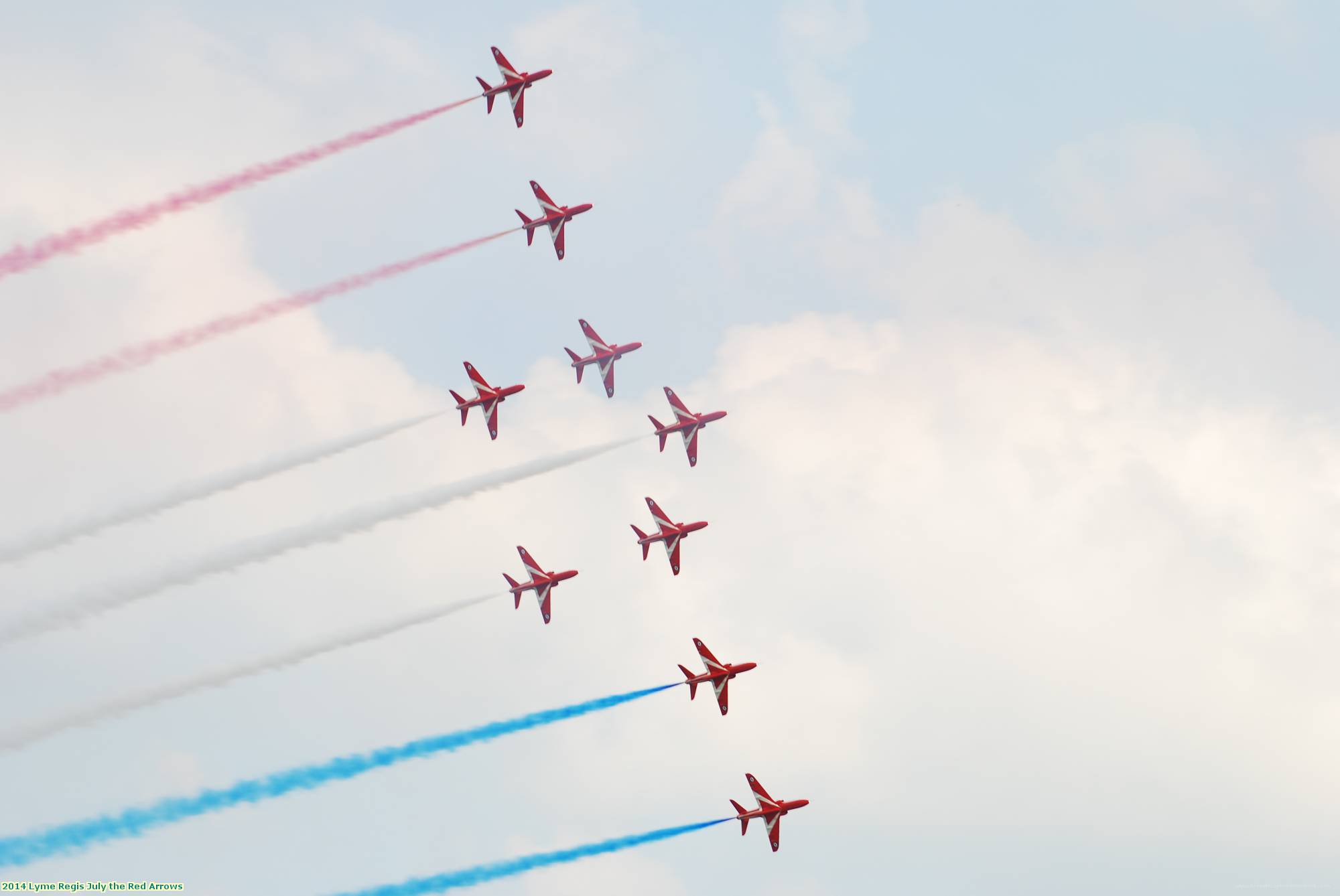 2014 Lyme Regis July the Red Arrows