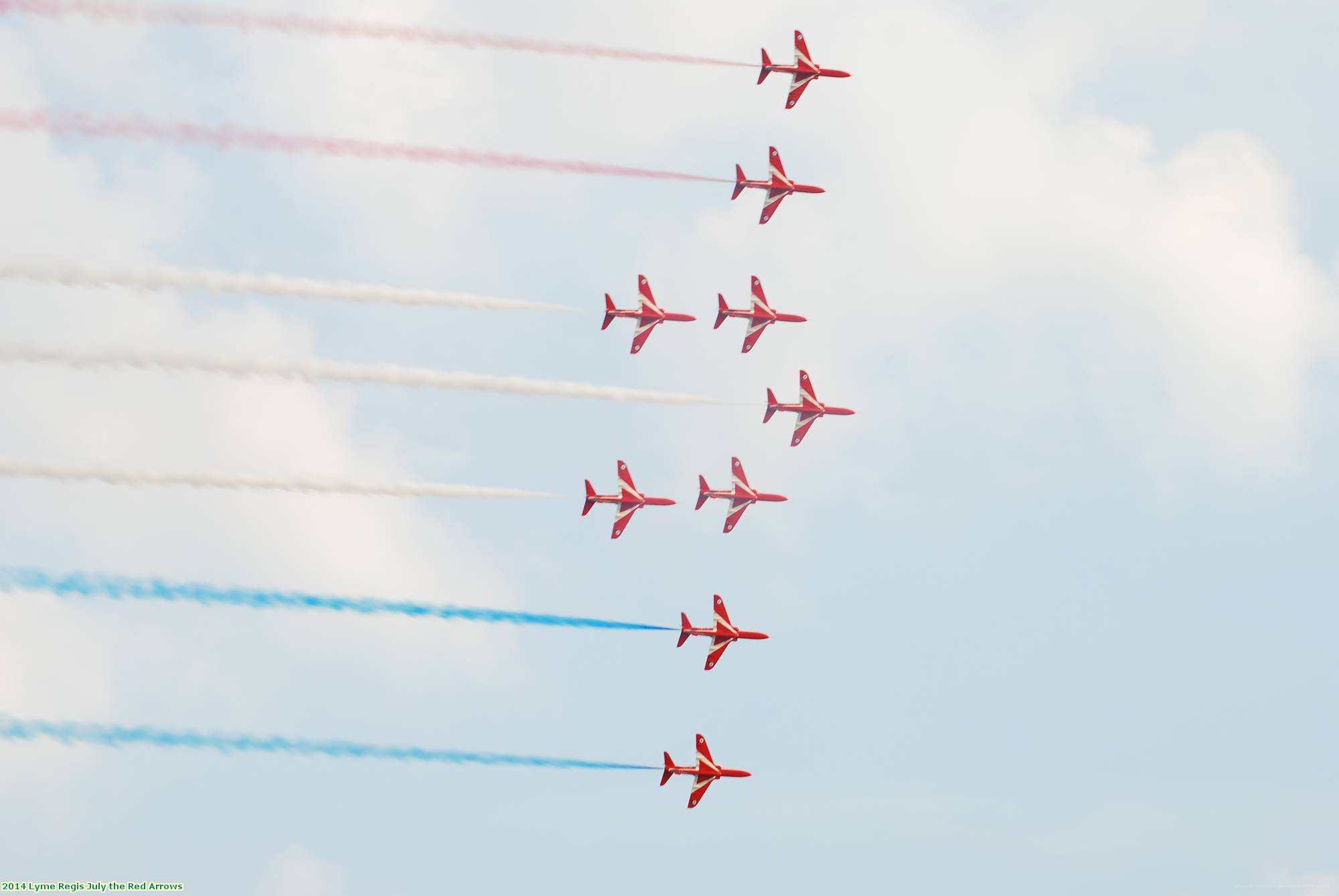 2014 Lyme Regis July the Red Arrows