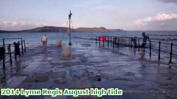  lyme3 2014 Lyme Regis August high tide