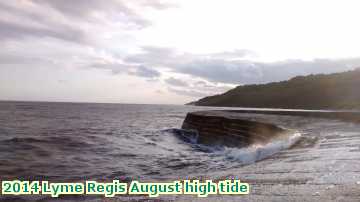  lyme3 2014 Lyme Regis August high tide