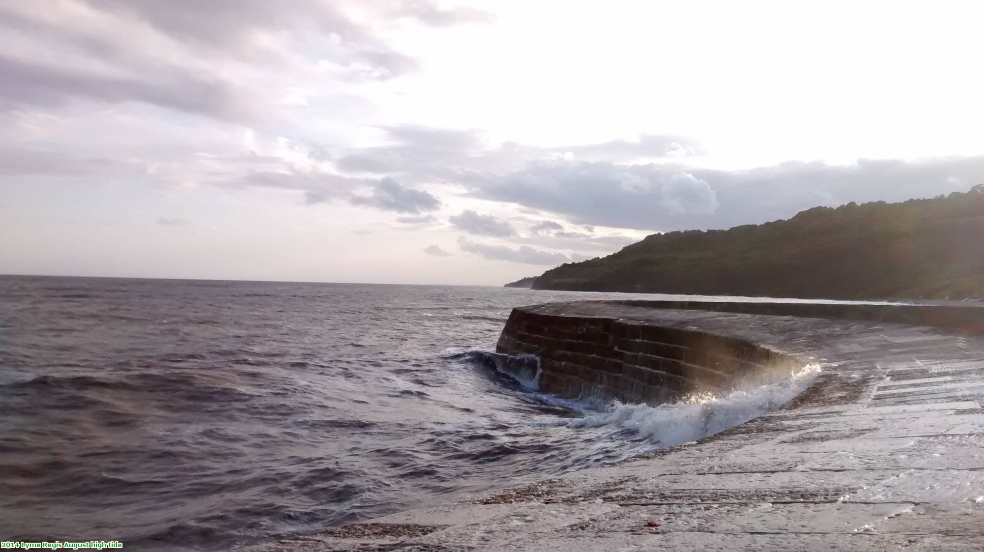 2014 Lyme Regis August high tide