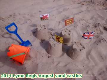  lyme4 2014 Lyme Regis August sand castles