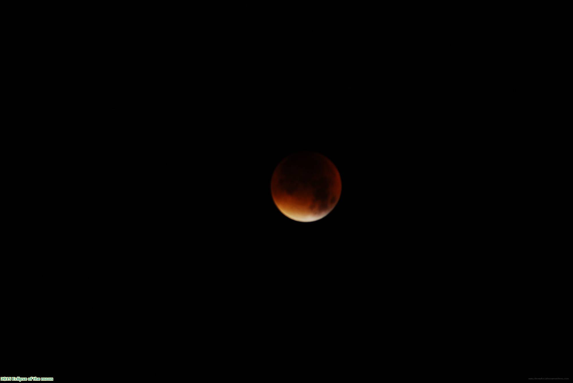 2015 Eclipse of the moon