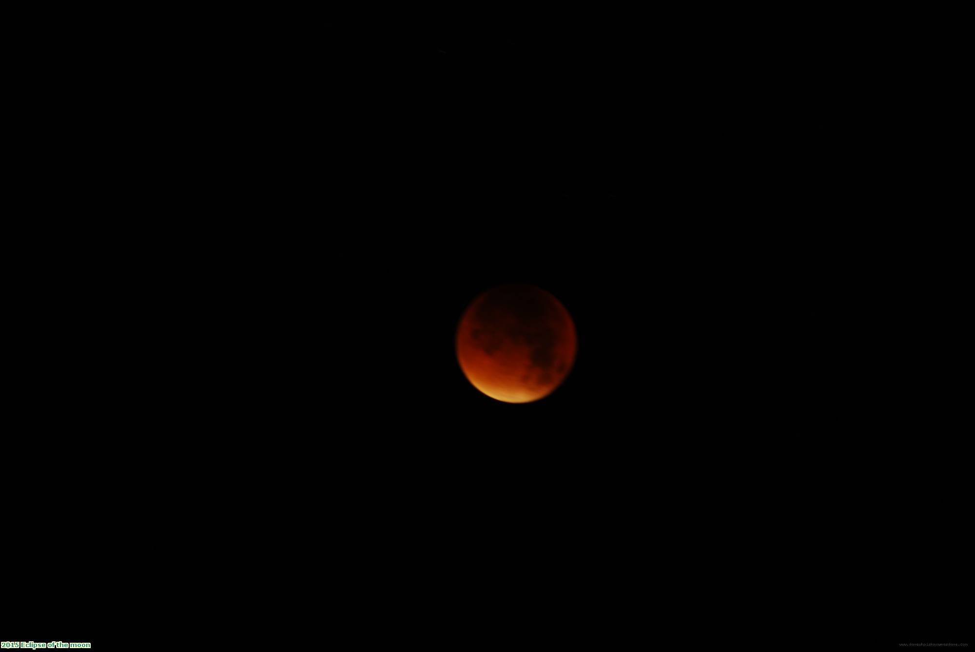 2015 Eclipse of the moon