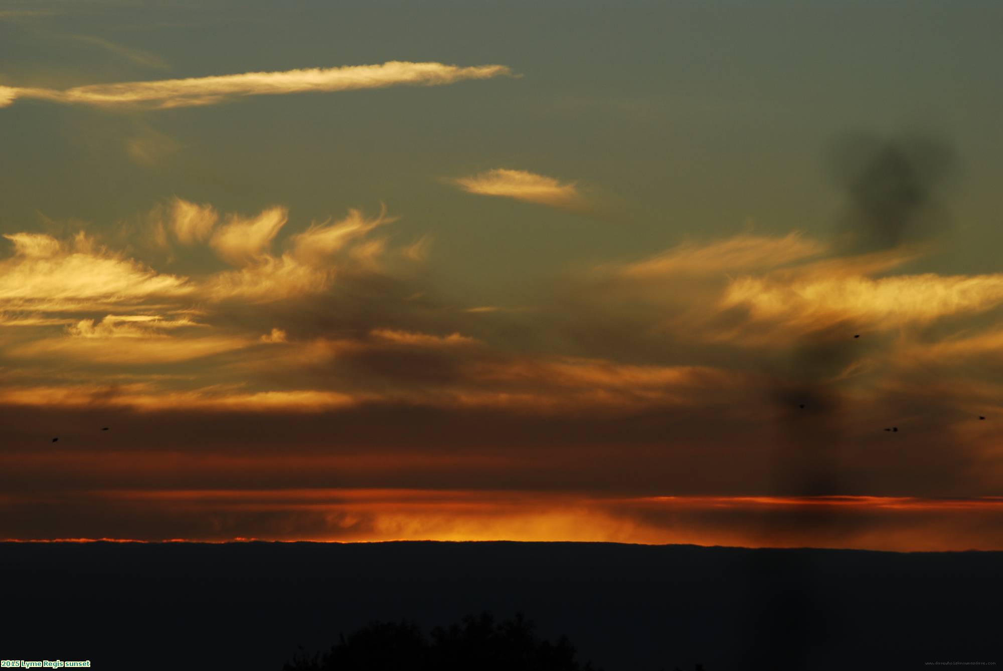 2015 Lyme Regis sunset