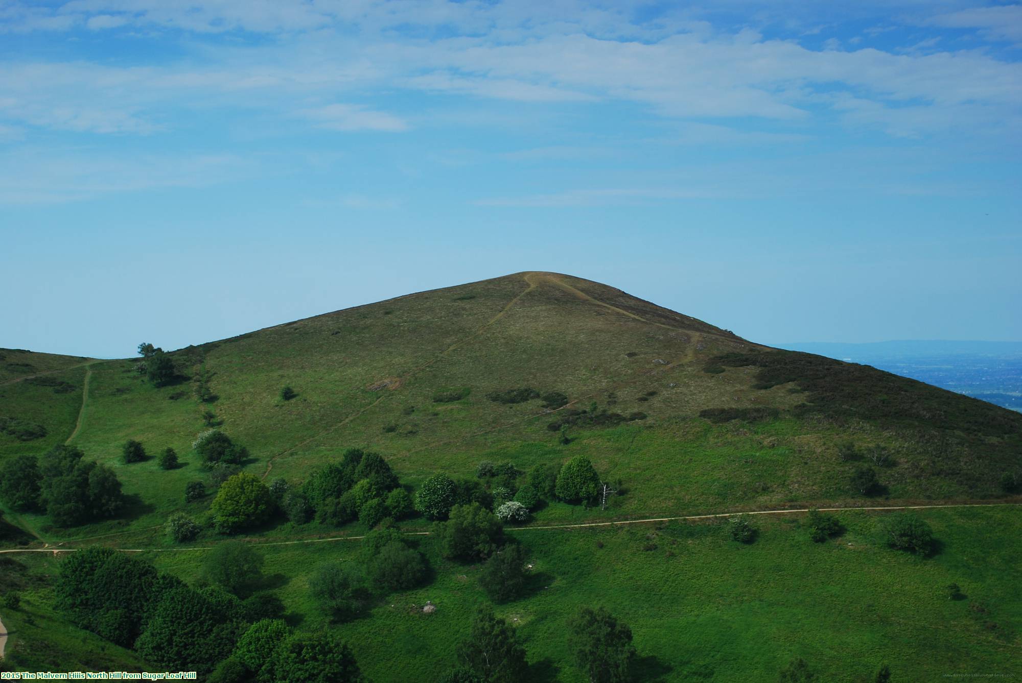 2015 The Malvern Hiiis North Hill from Sugar Loaf Hill