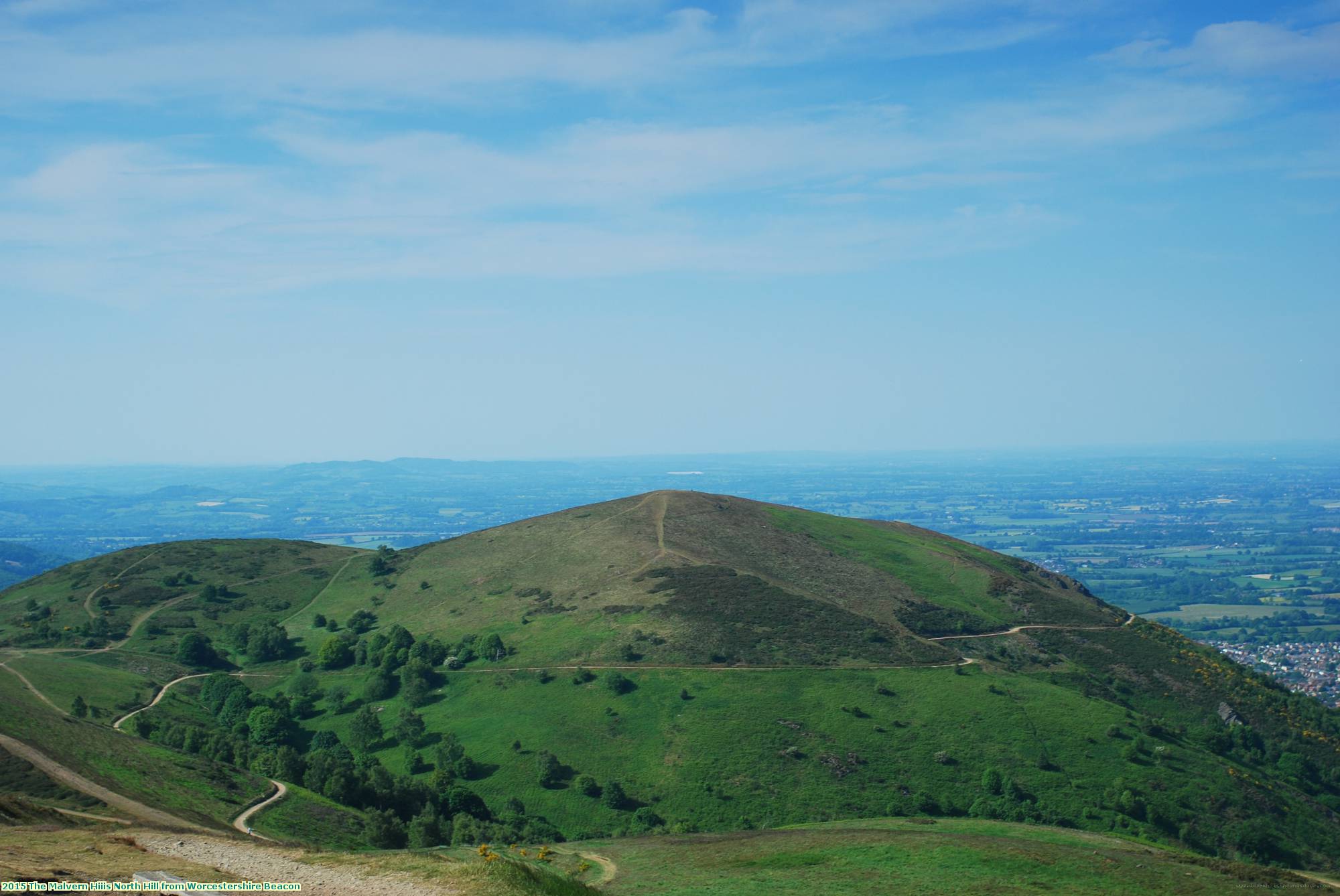 2015 The Malvern Hiiis North Hill from Worcestershire Beacon