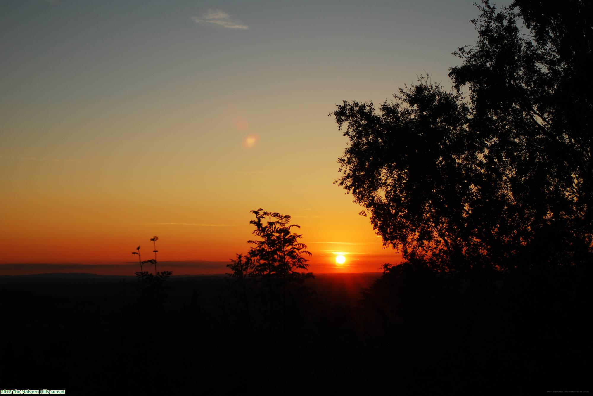 2015 The Malvern Hiiis sunset