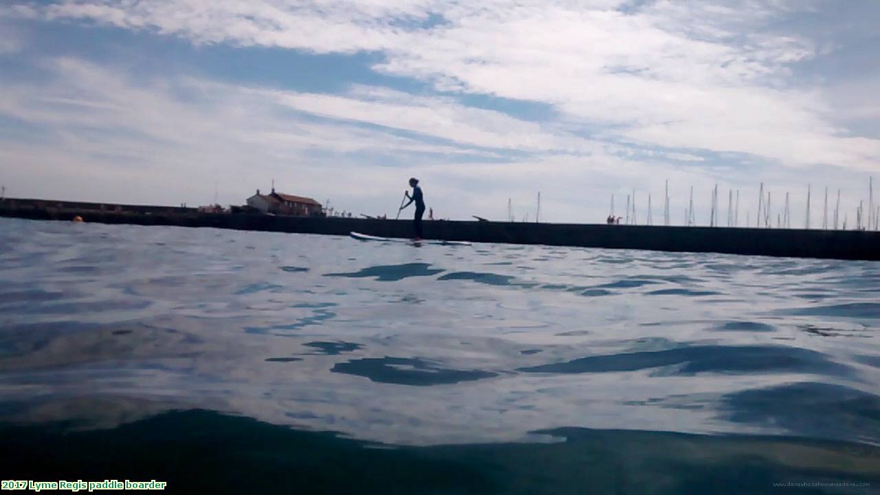 2017 Lyme Regis paddle boarder