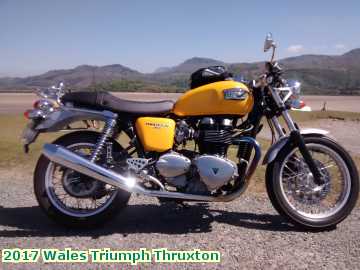  wales 2017 Wales Triumph Thruxton