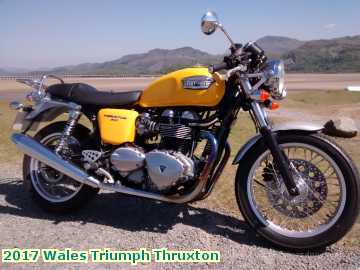  wales 2017 Wales Triumph Thruxton