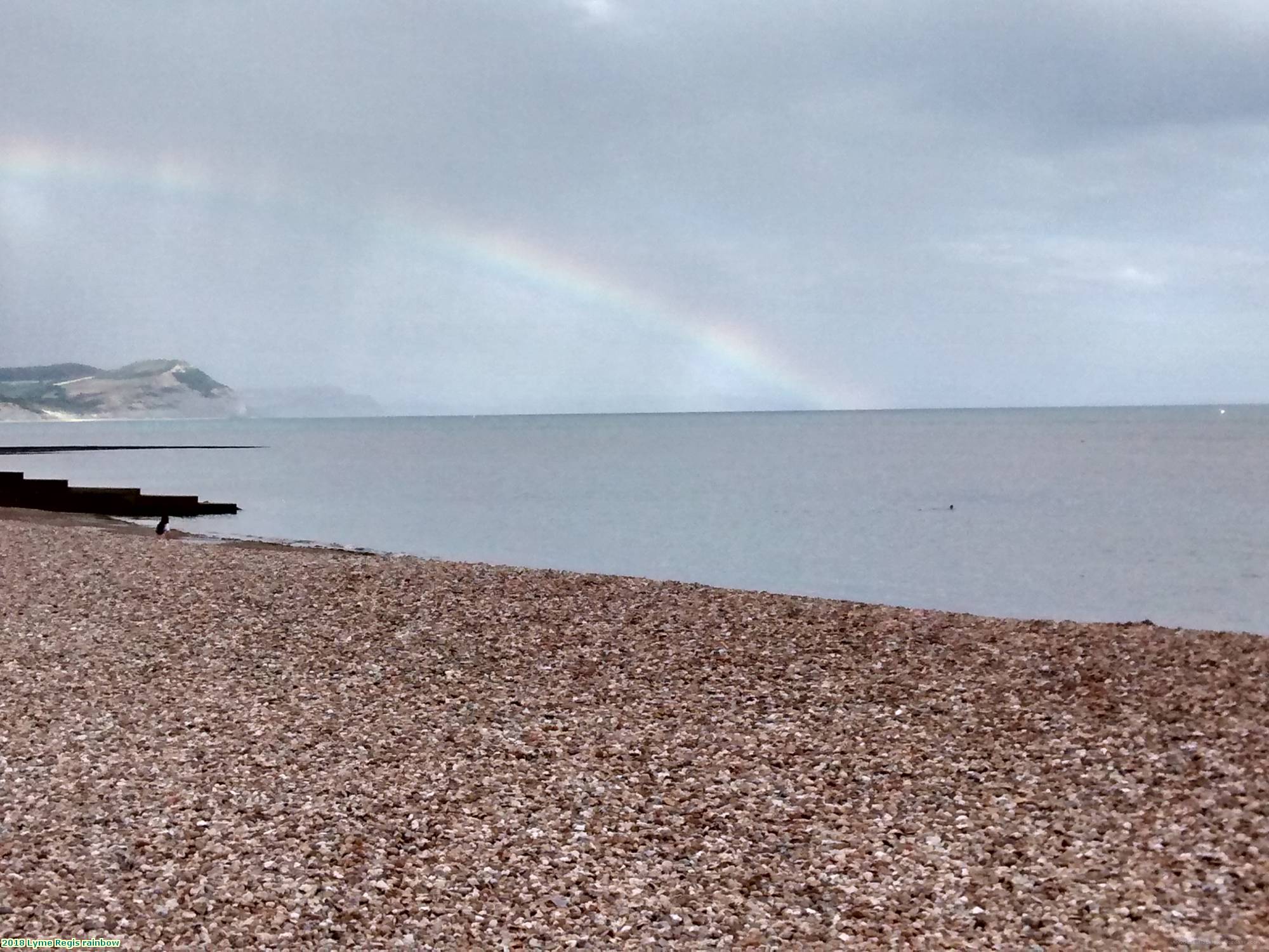 2018 Lyme Regis rainbow