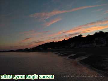  lyme6 2018 Lyme Regis sunset