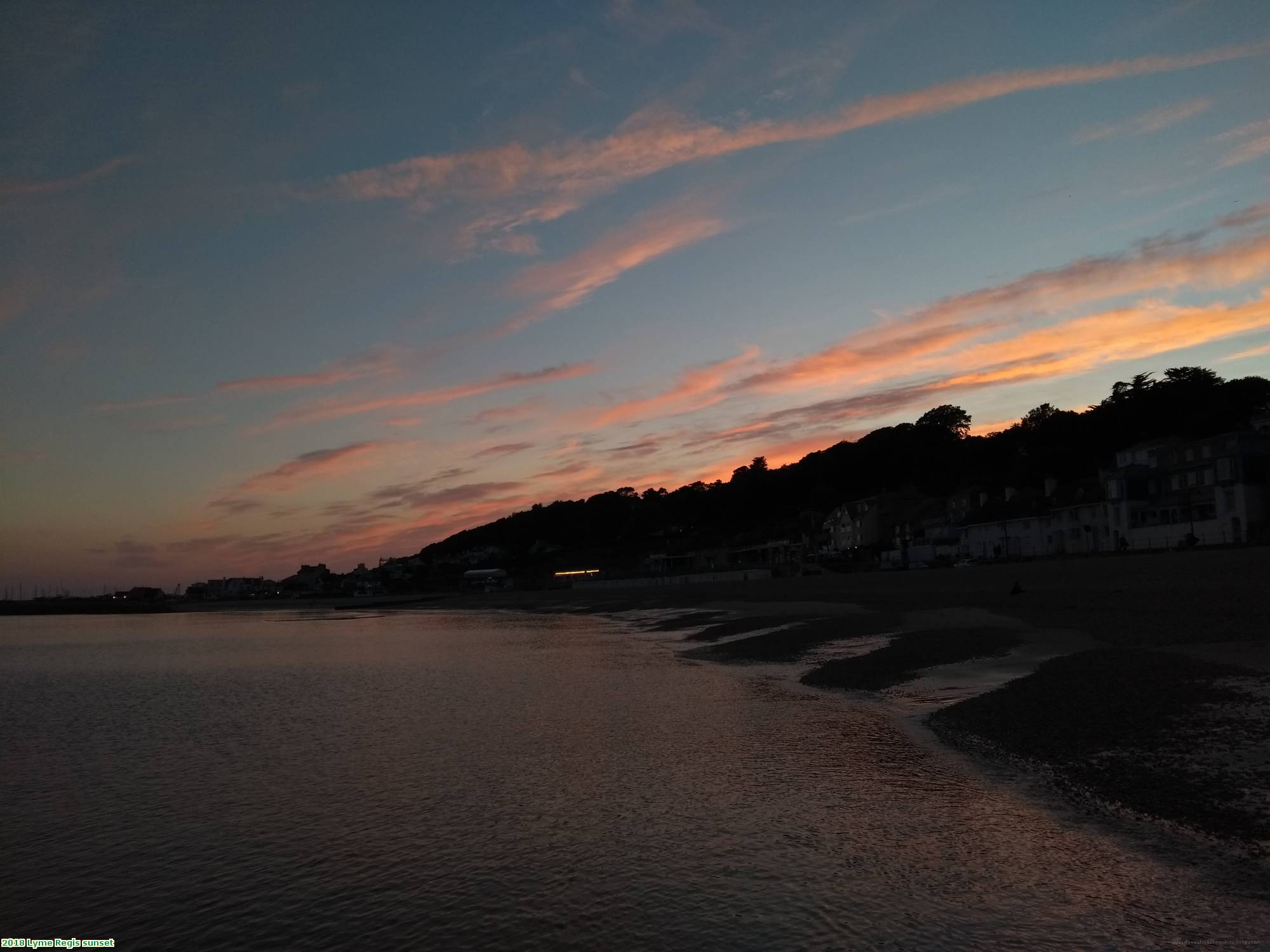 2018 Lyme Regis sunset