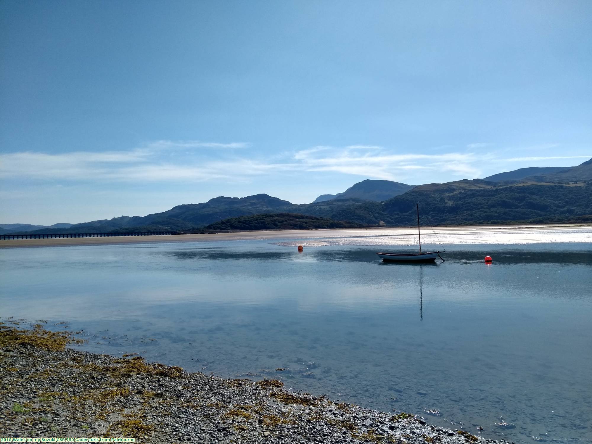 2018 Wales on my Suzuki GSR 750 Cader Idris from Fairbourne