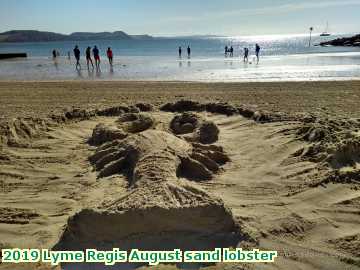  lymeaugust 2019 Lyme Regis August sand lobster