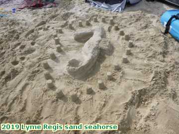  lymeaugust2 2019 Lyme Regis sand seahorse