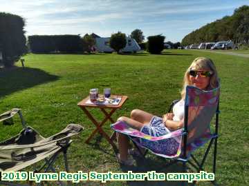  lymesept 2019 Lyme Regis September the campsite