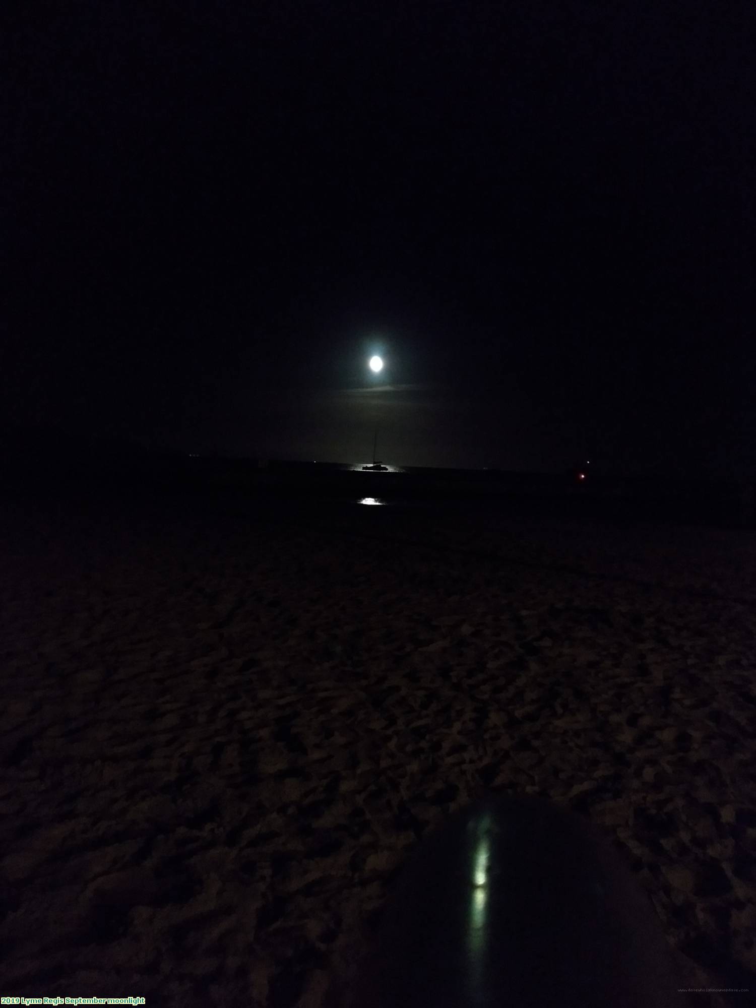 2019 Lyme Regis September moonlight