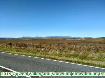  ogwen 2019 Ogwen Valley and Snowdon Snowdonia from the A453