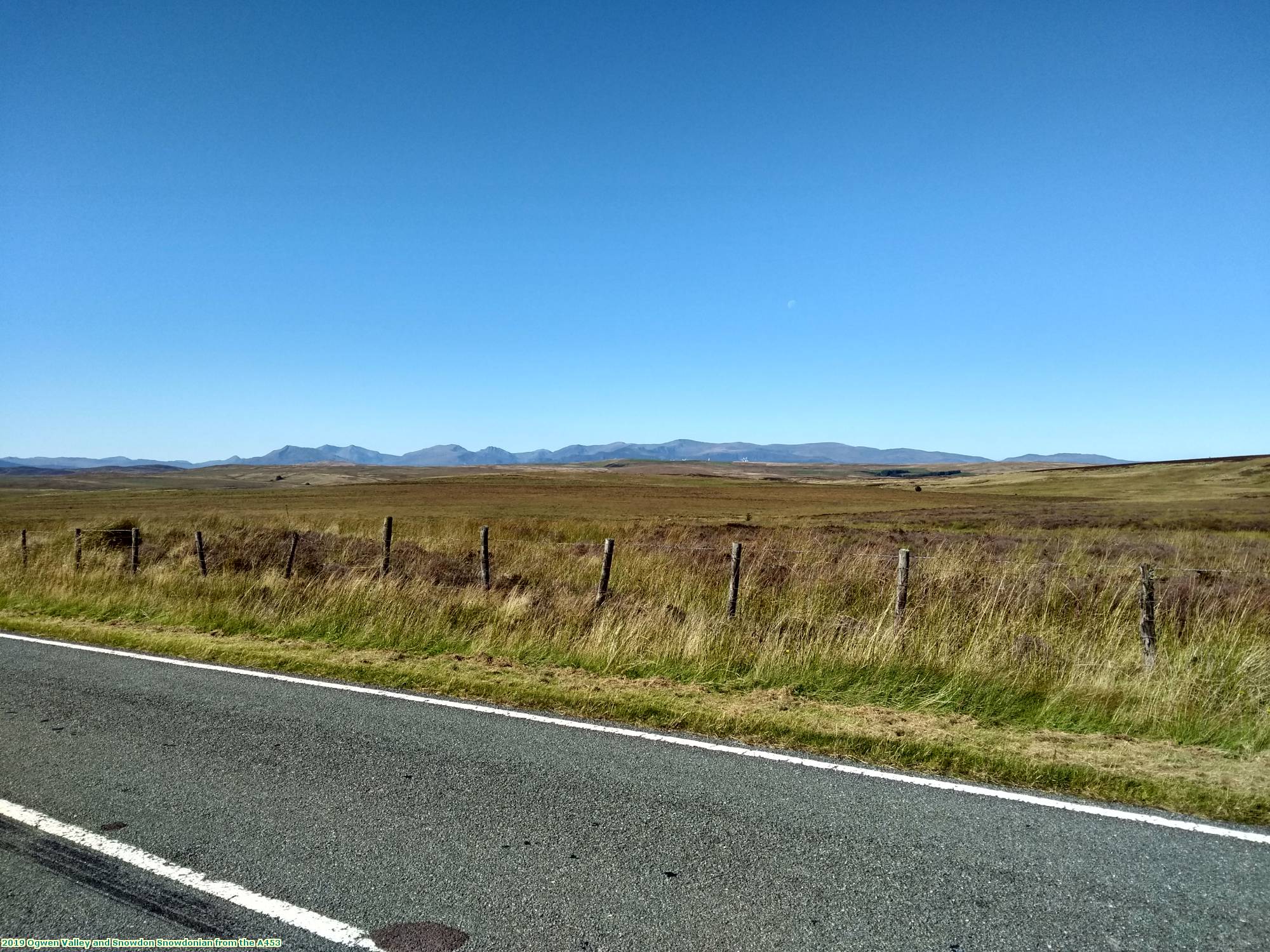 2019 Ogwen Valley and Snowdon Snowdonia from the A453