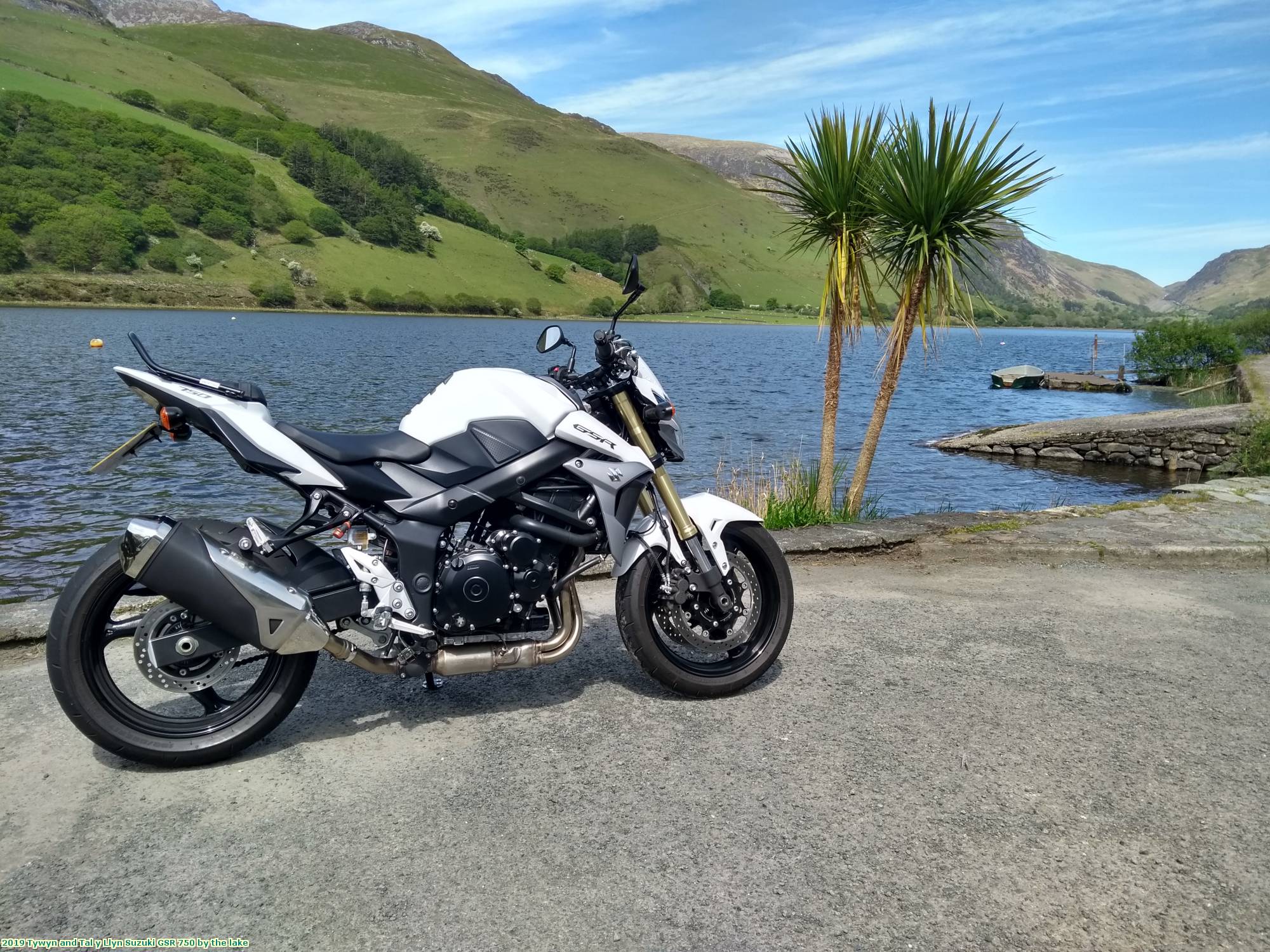 2019 Tywyn and Tal y Llyn Suzuki GSR 750 by the lake