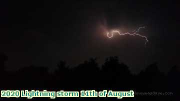  light 2020 Lightning storm 11th of August