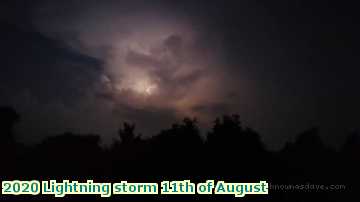  light 2020 Lightning storm 11th of August