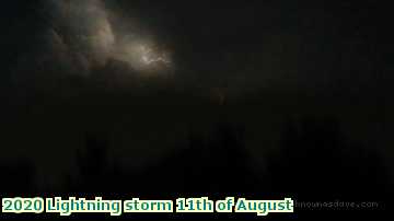  light 2020 Lightning storm 11th of August