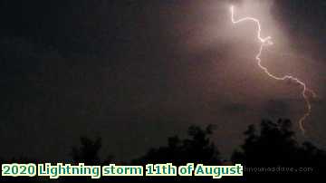  light 2020 Lightning storm 11th of August