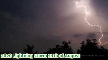  light 2020 Lightning storm 11th of August