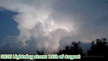  light 2020 Lightning storm 11th of August