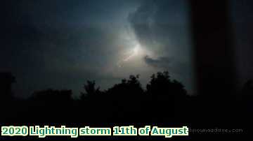  light 2020 Lightning storm 11th of August