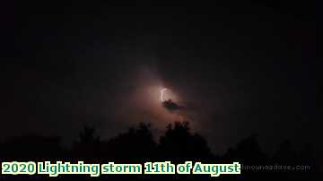  light 2020 Lightning storm 11th of August