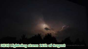  light 2020 Lightning storm 11th of August